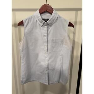 Vintage Women’s Nike Golf Sleeveless Oxford Shirt Button Down 100% Cotton M